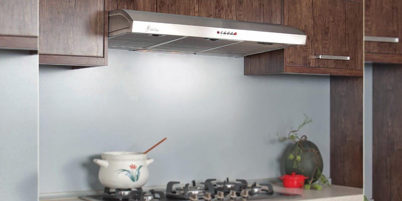 هود آشپزخانه زیرکابینتی در مدل های قدیمی و ساده